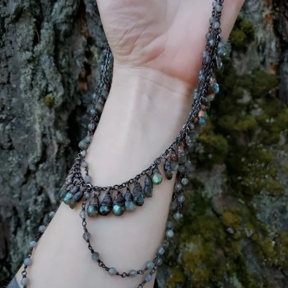 Labradorite bib statement strand - Picture 2 of 4